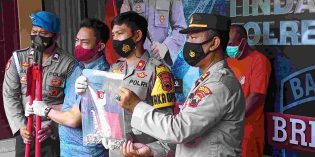 Curi Besi Cor, Sopir Angkot  di Ketanggungan Diamankan