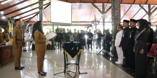 Lantik 114 Pejat, Paramitha Tegaskan Mutasi Jabatan Bukan Pembuangan Pejabat yang Diganti