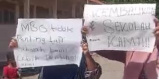 Tolak Dijadikan Dapur MBG, Siswa dan Wali Murid SDN 01 Kalimati Brebes Demo