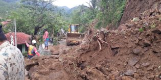 Longsor Lumpuhkan Jalan Poros Kabupaten Bantarkawung – Larangan