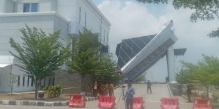 Akan di Investigasi, Robohan Teras KPT Brebes di Police line