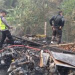 Kebakaran Rumah di Desa Wanatirta Paguyangan, 1 Mobil dan 4 Sepeda Motor Ludes Dilalap Api