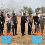 Bea Cukai Tegal dan Pemkab Brebes Musnahkan 5,29 Juta Batang Rokok Ilegal dan 43,2 Liter MMEA Bernilai 7,9 M